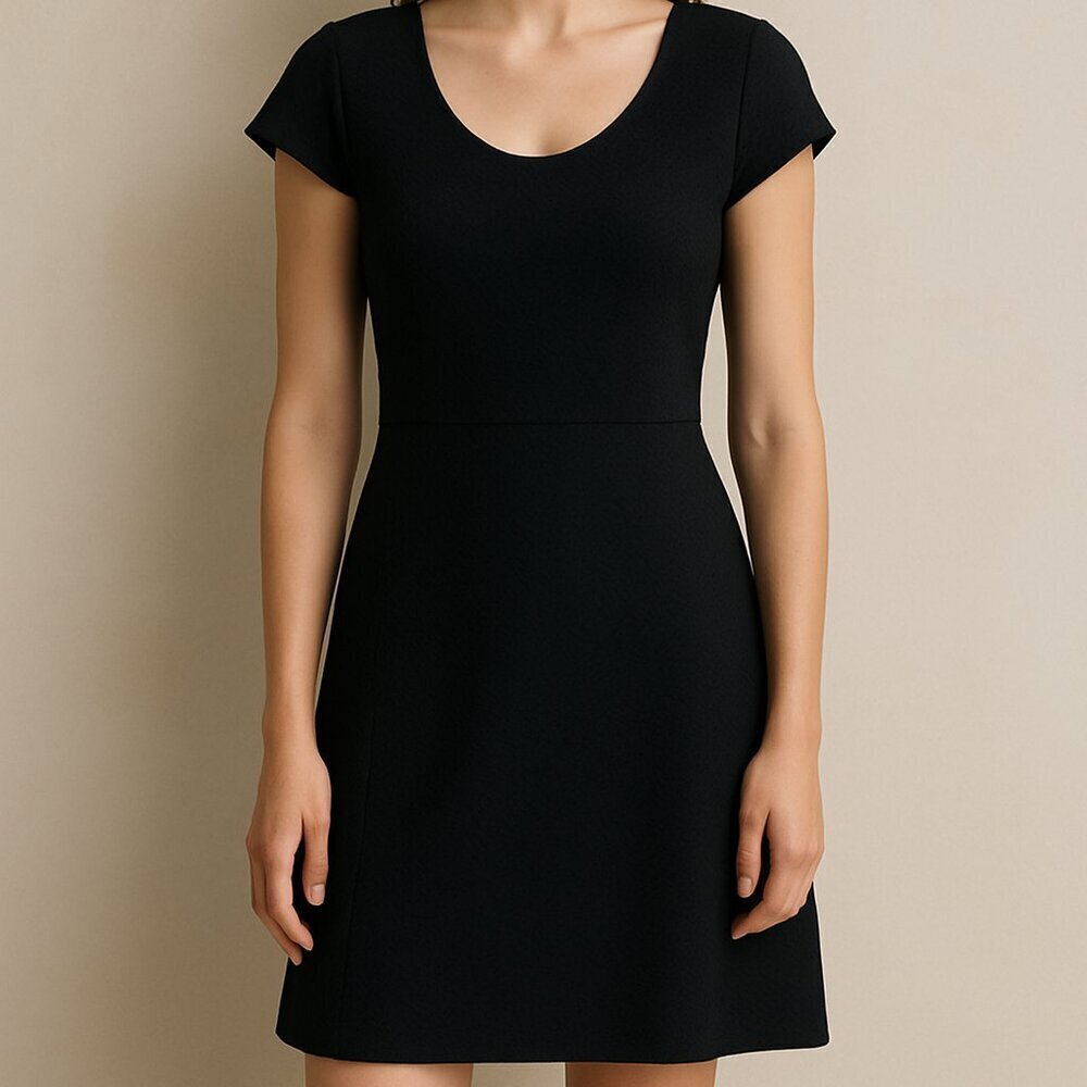 Carven Structured Black Dress Sz XL